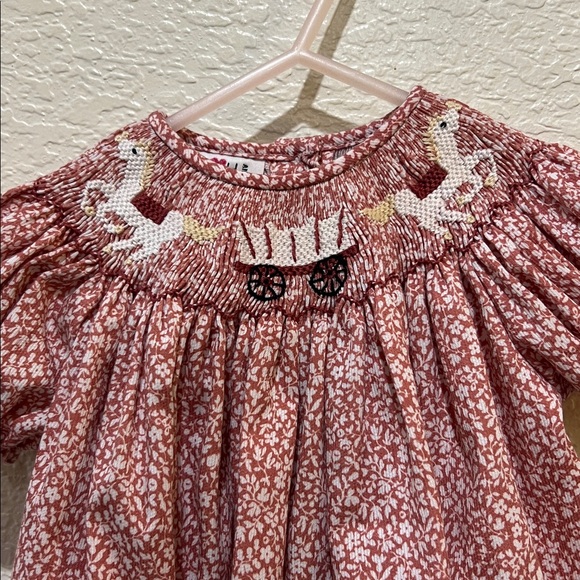 Ruth and Ralph smocked horse and wagon bubble size 6M - Picture 2 of 5